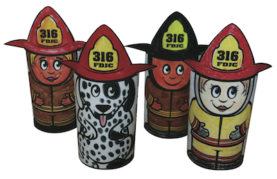 Firefighter Figurines Craft